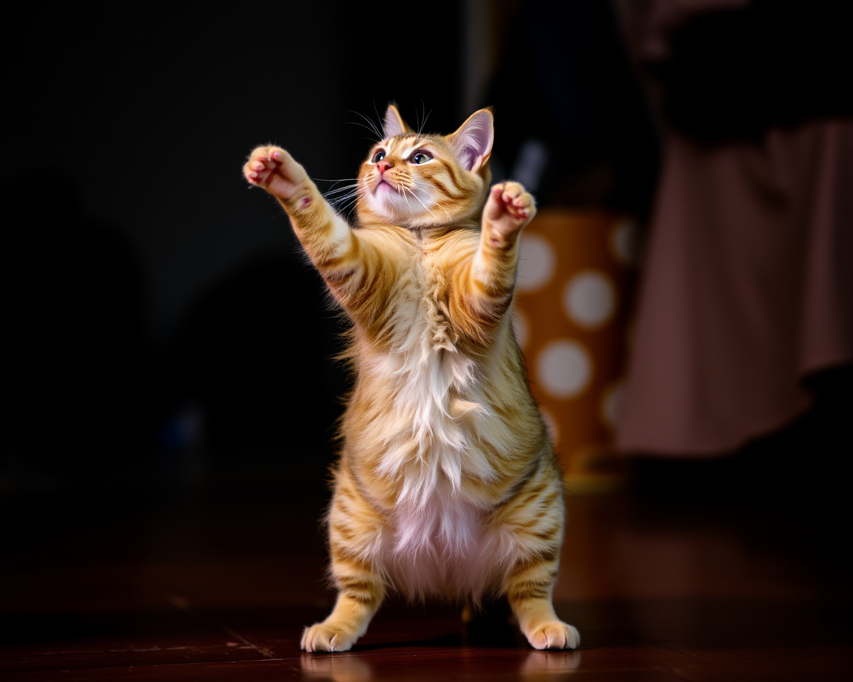 Vibrant Cat Dancing Images Celebrate Feline Freedom