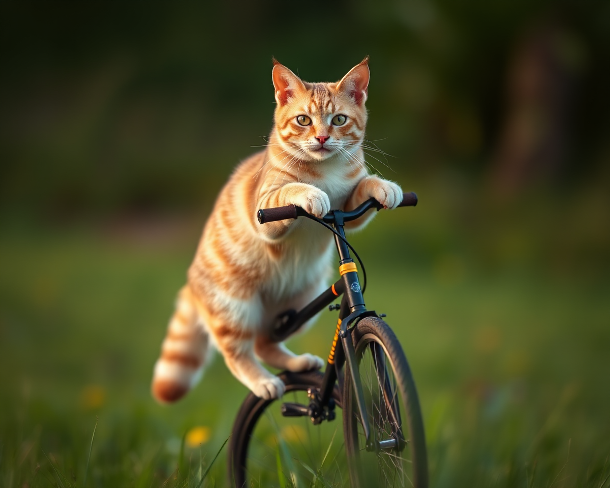 Generate Unicycle Cat Image Now