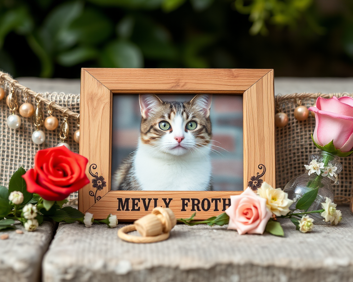 Cat Picture Frame a Lasting Memorial