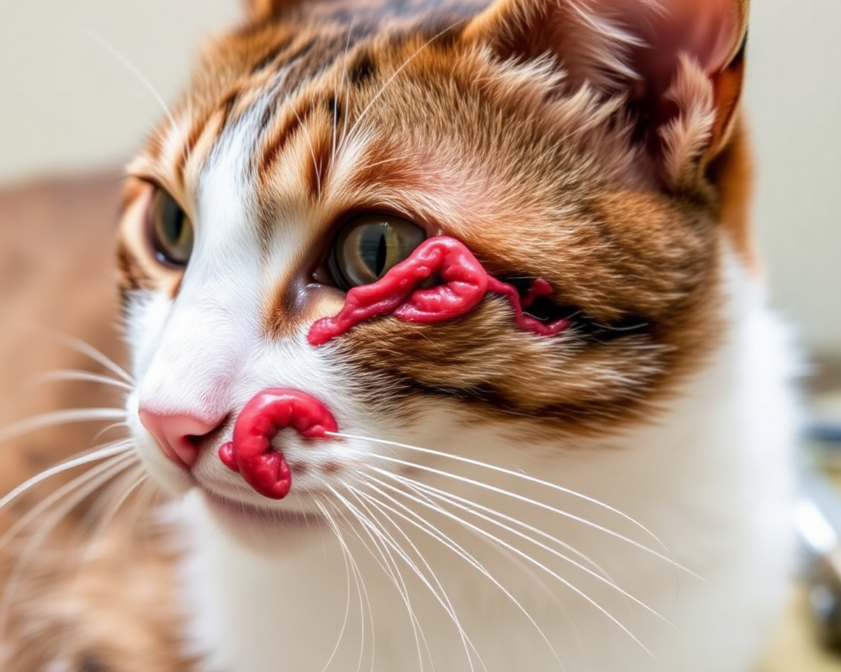 Frightful Images of Snake Bites on Cats