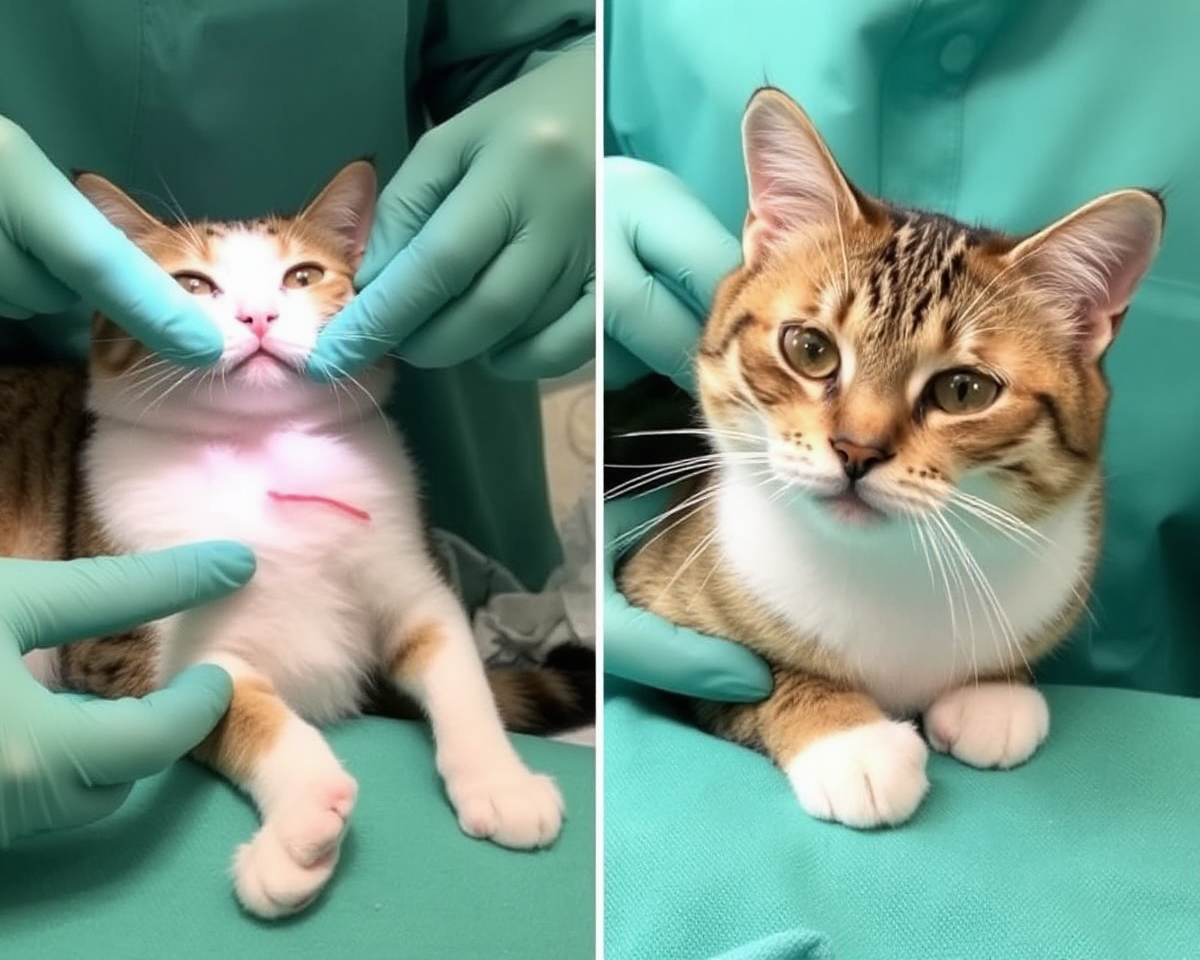 Visual Guide to Normal Cat Spay Incisions