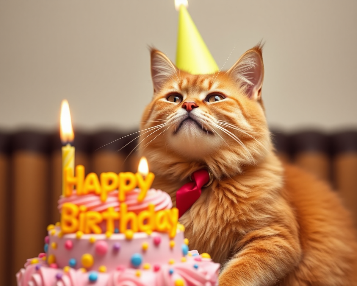 Funny Cat Pictures Make Birthday Special