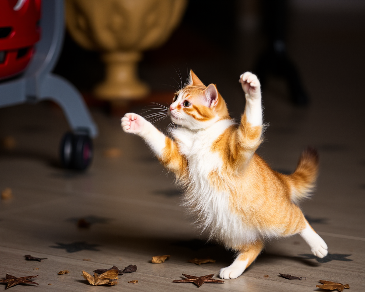 Dancing Cat Images Display Feline Elegance