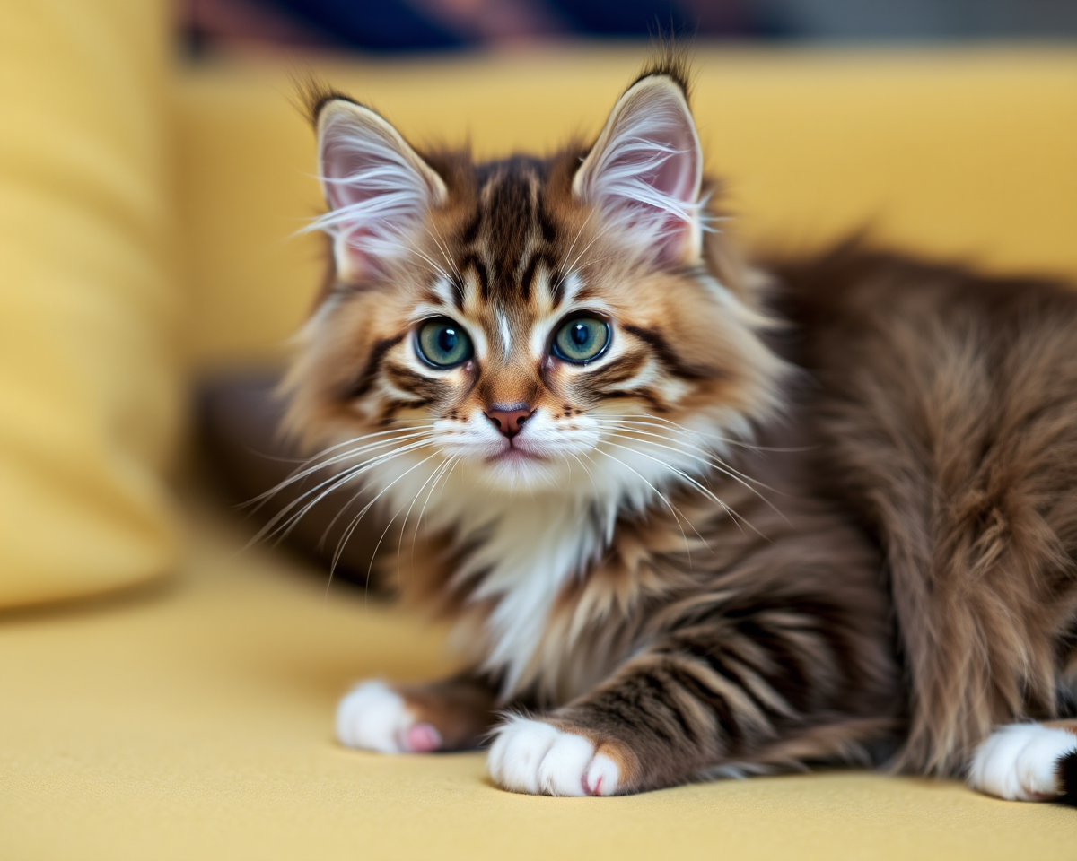 Maine Coon Cat Images of Furry Kittens