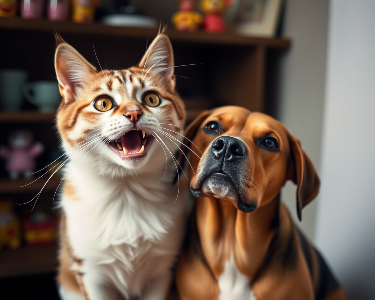 Dog and Cat Funny Image Collection