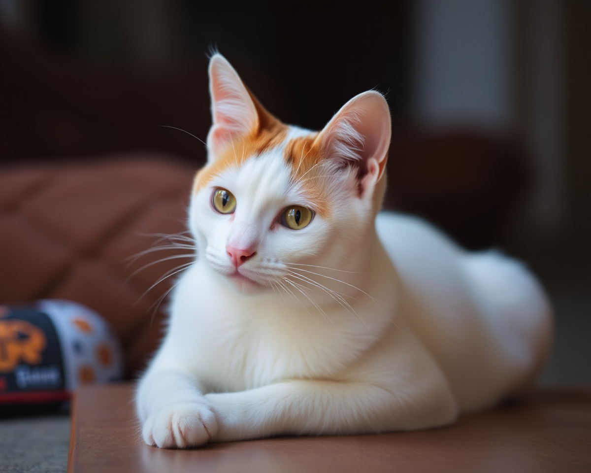 Turkish Van Cat Images Highlight Whiskered Facial Features