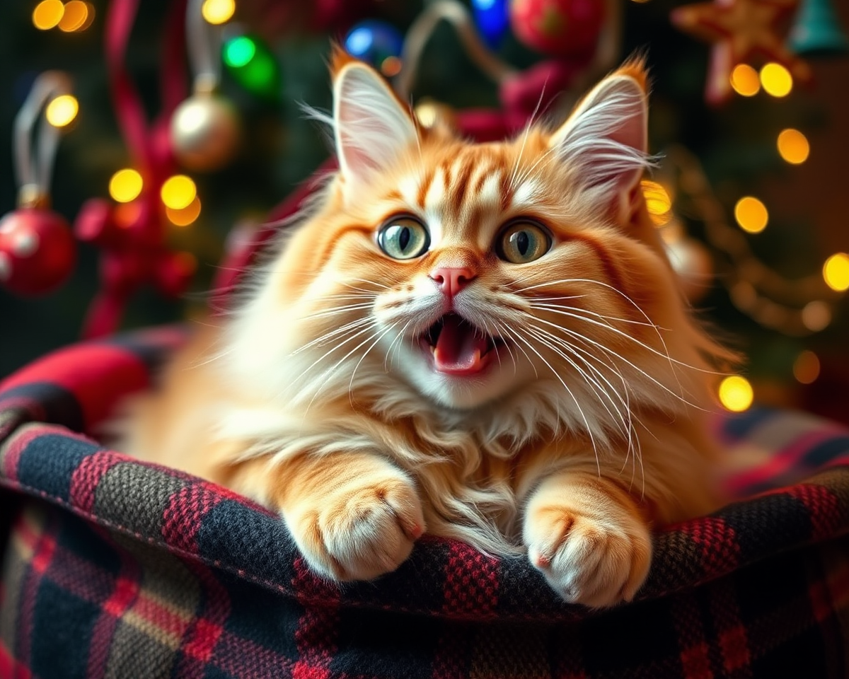 Funny Christmas Cat Photos for a Merry Christmas