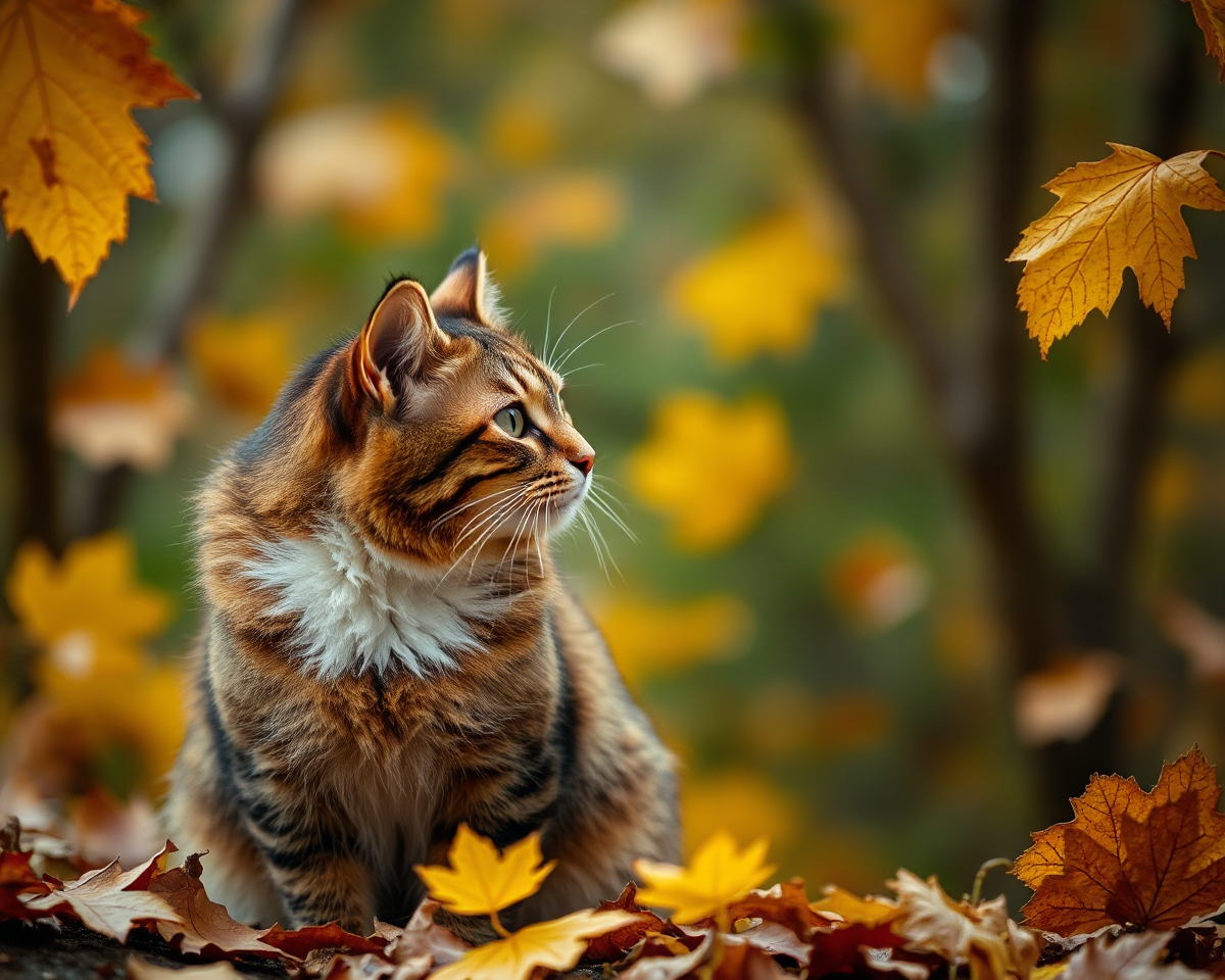 Autumn Cat Images: Vibrant Fall Colors