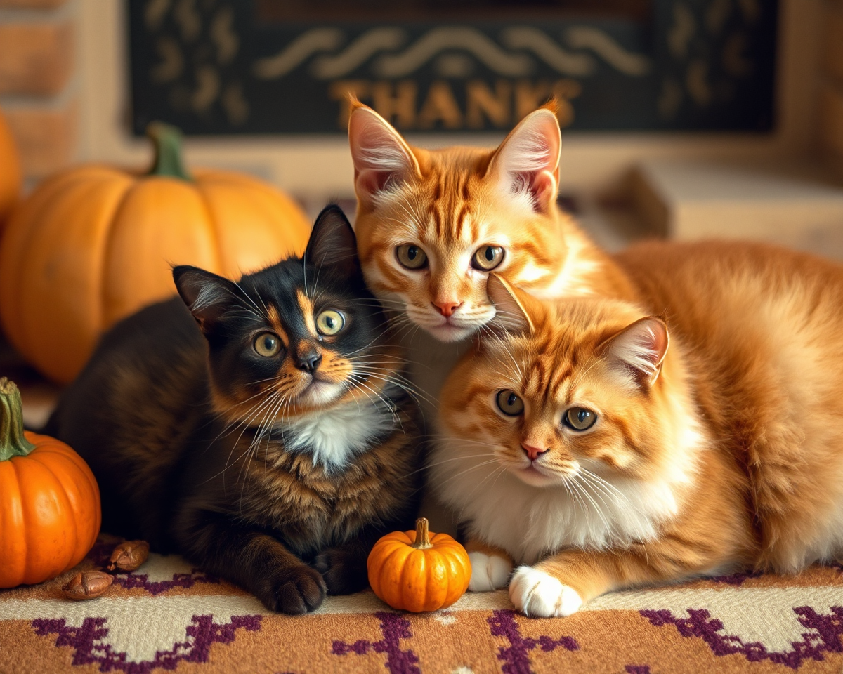 Cats and Thanksgiving Pictures: A Purrfect Union