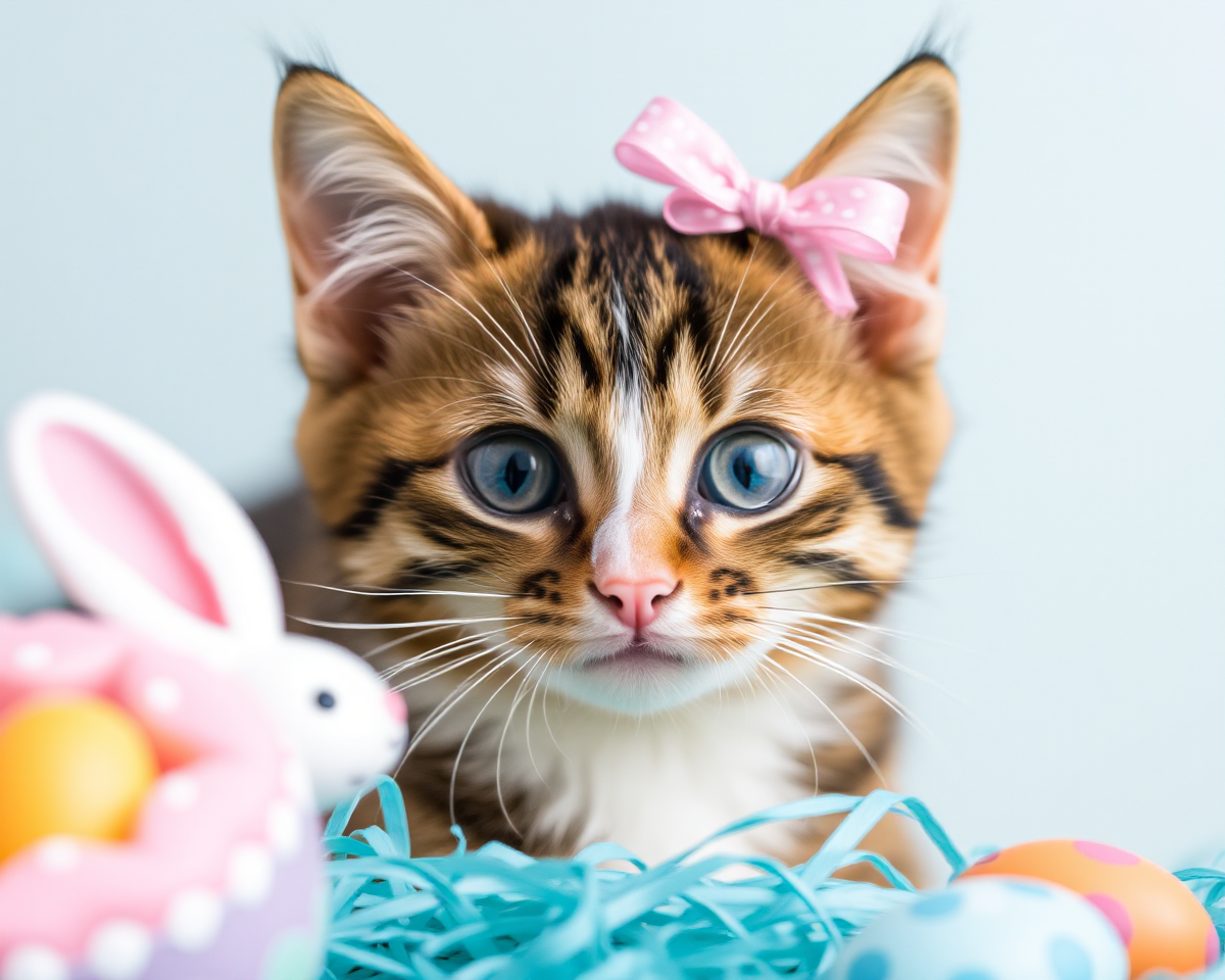 Easter Cat Photos Capture Playful Moments