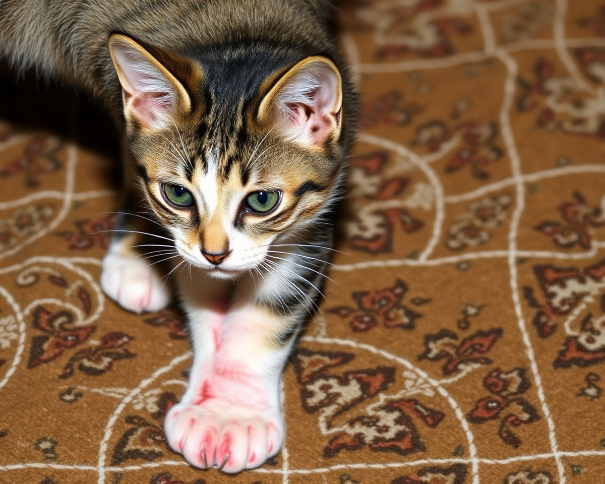 Cat Leg Images with Snake Bites