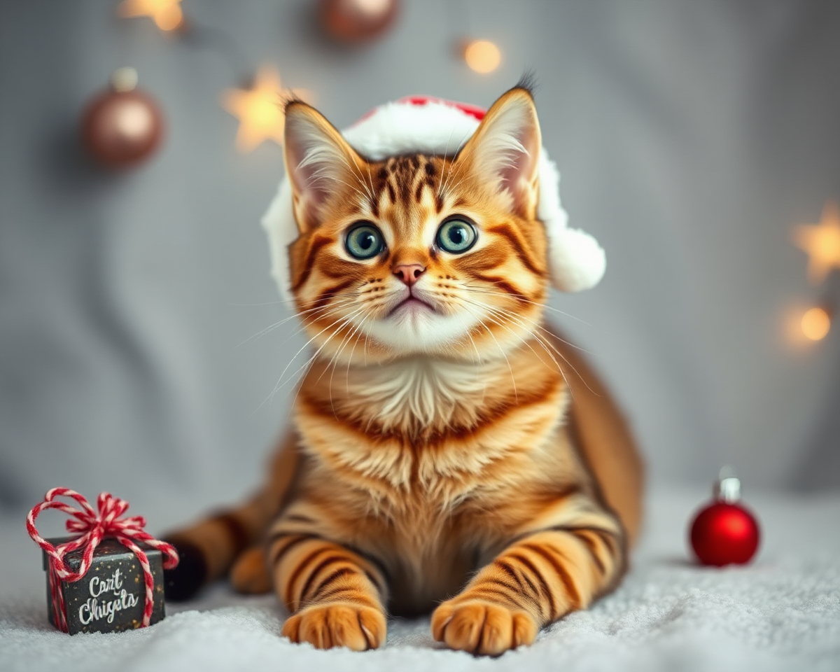 Christmas Cat Pictures Funny and Adorable Moments