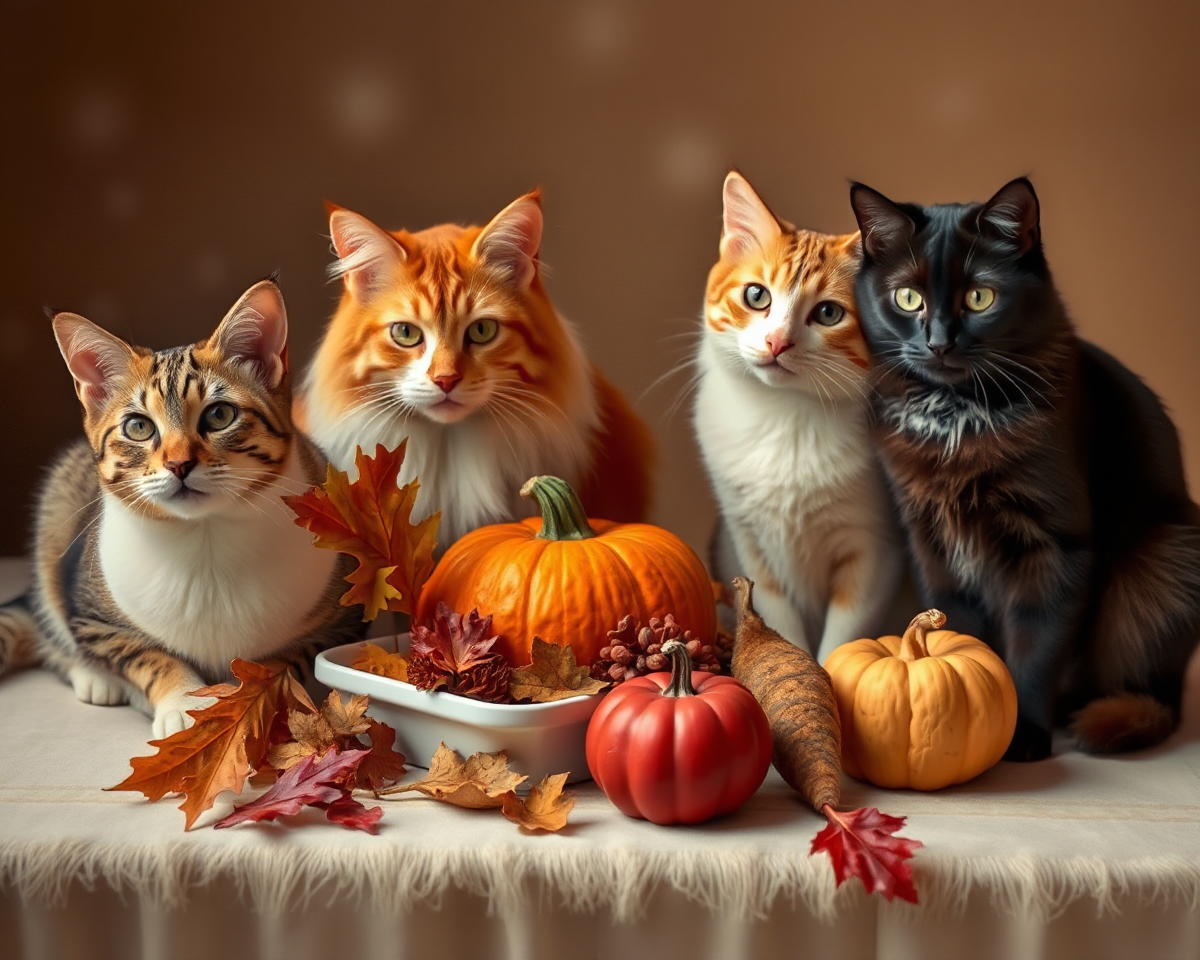 Thanksgiving Pictures Feature Adorable Cats