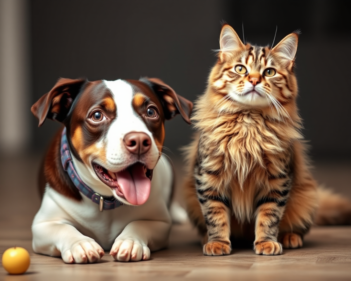 Dog and Cat's Joyful Photo Escapade