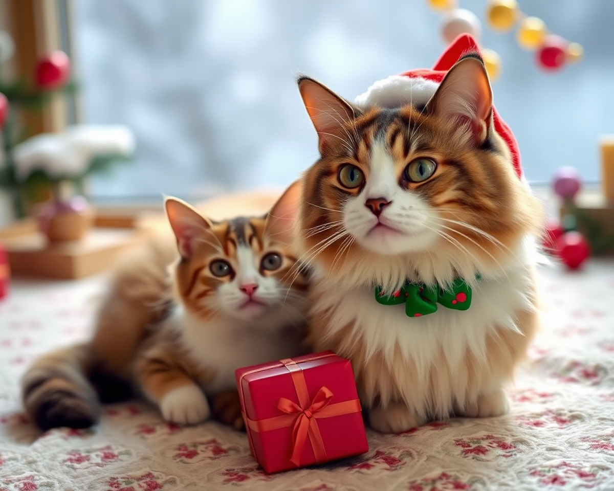 Funny Christmas Pictures of Adorable Cats to Enjoy