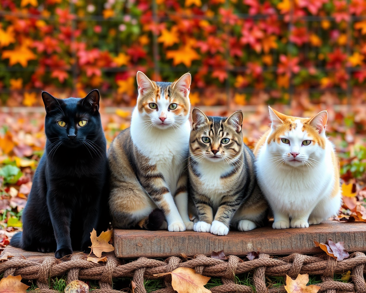 Fall Pictures Featuring Adorable Cats