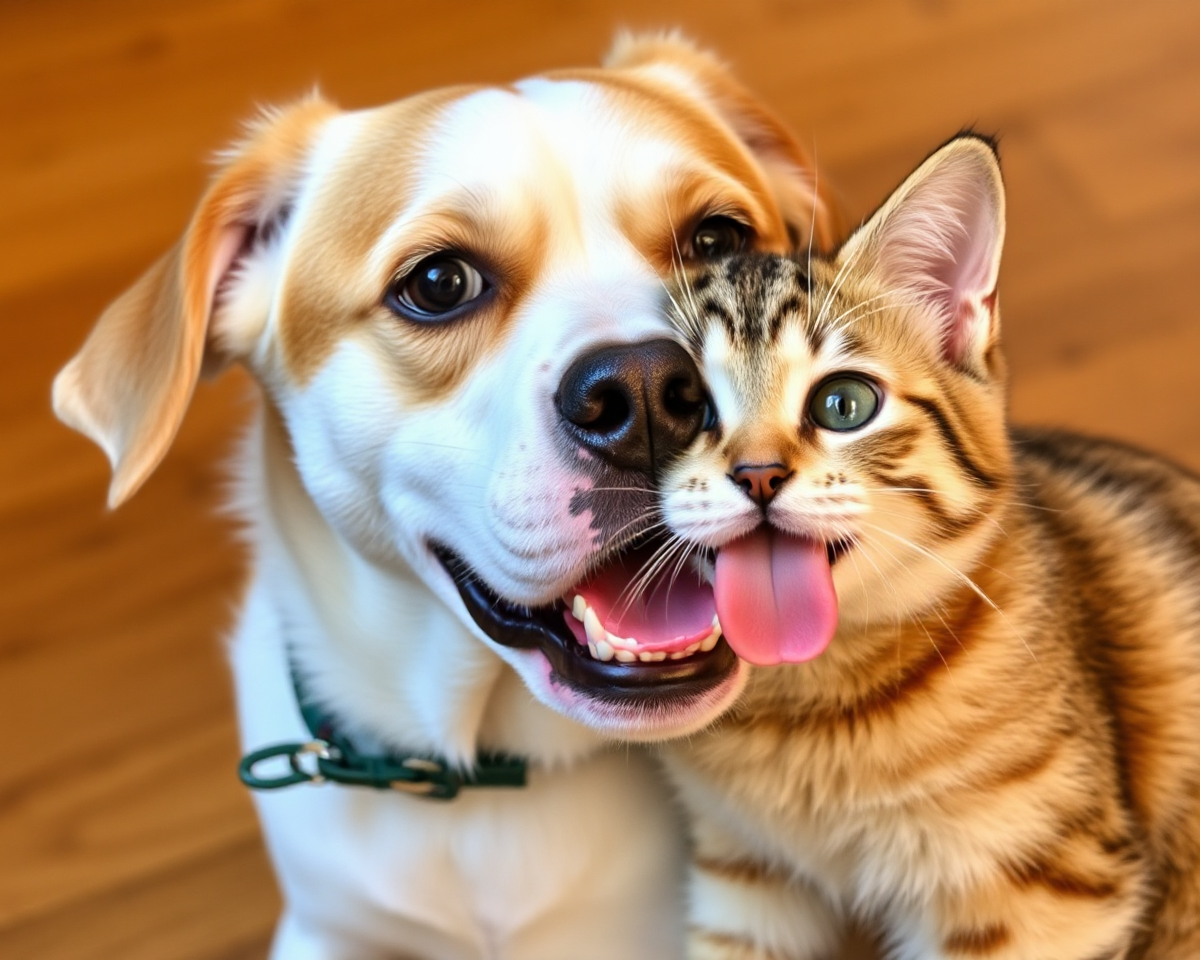 Lighthearted Images of Dogs and Cats Together