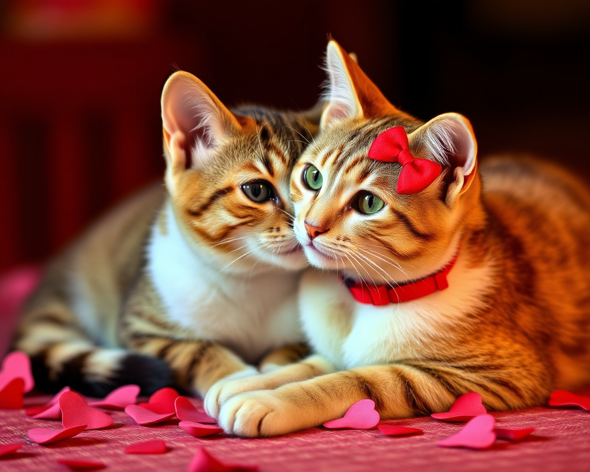 Beautiful Valentines Day Cat Photo Album