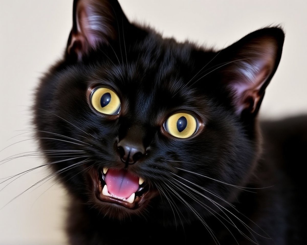 Funny Black Cat Photos for Playful Fun