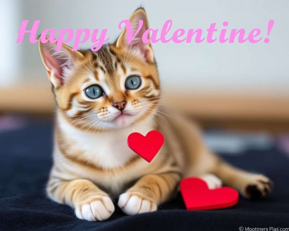 Valentine's Day Cat Images for Feline Fun