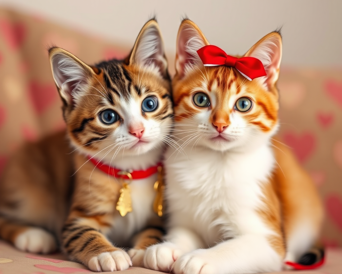 Valentine Cats Pictures: Whimsical Portraits of Feline Love