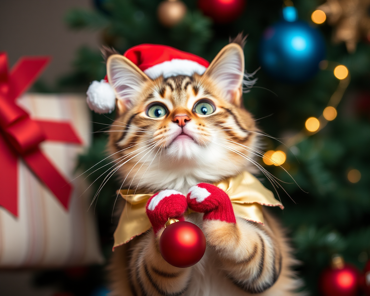 Funny Christmas Cat Images to Brighten Up Your Day