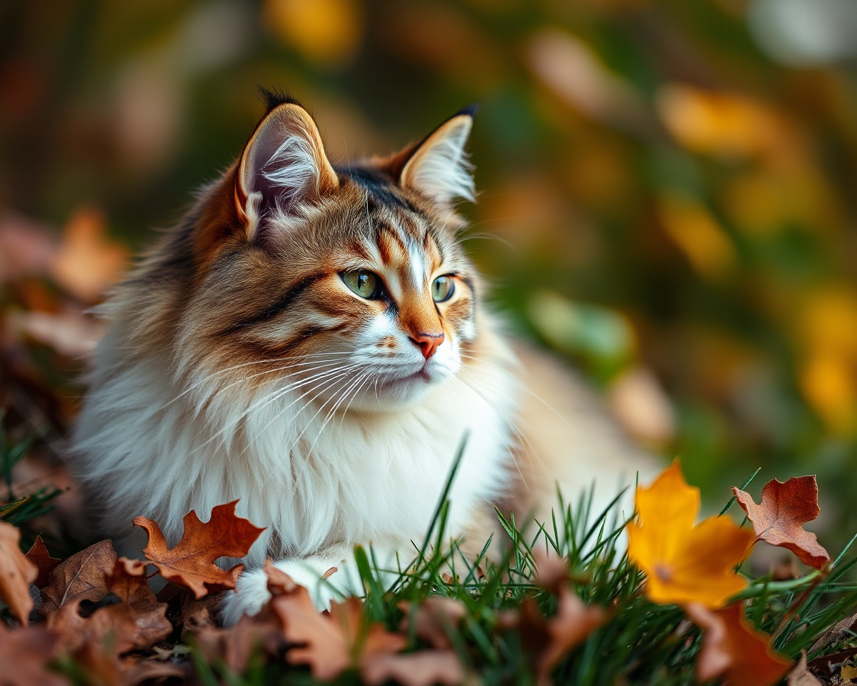 Autumn Cat Images: Furry Fall Frenzy