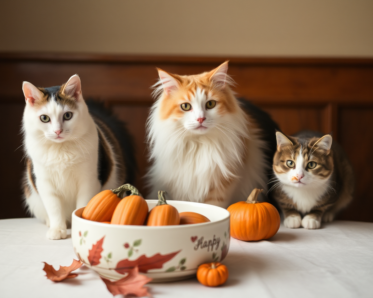 Cats in Thanksgiving Pictures with Love