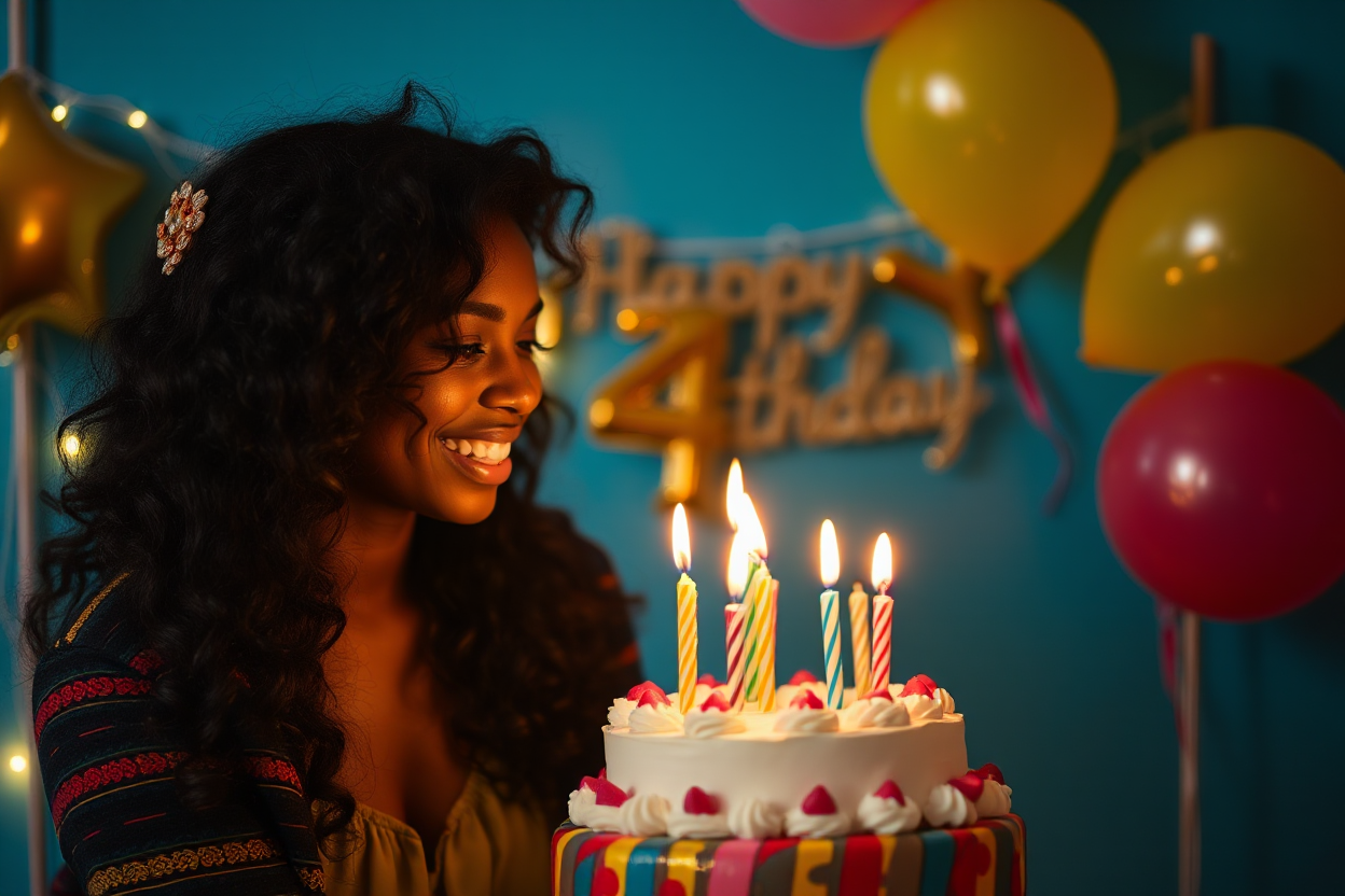 Black Female Birthday Celebration Images and Quotes