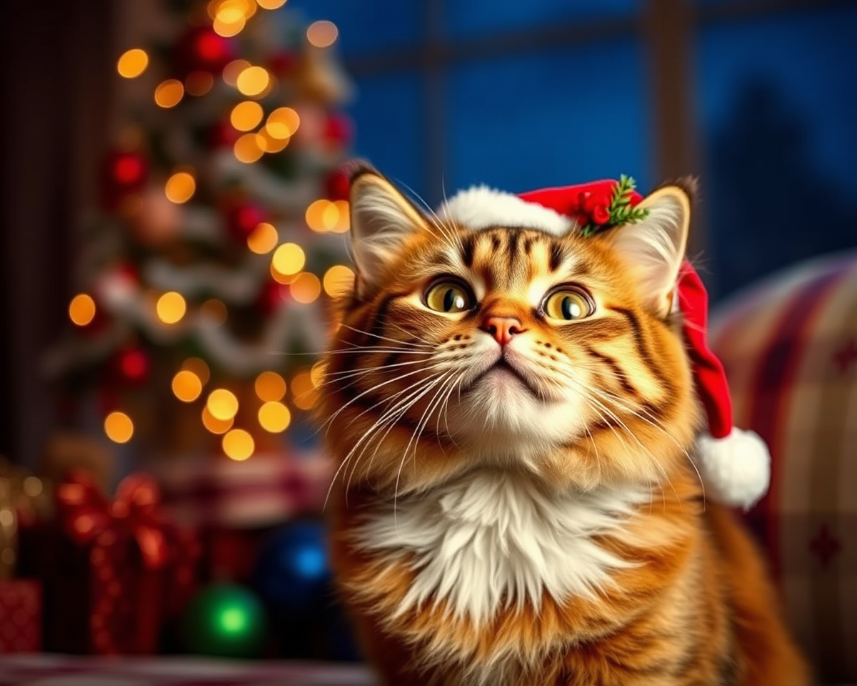 Funny Cat Christmas Pictures Are So Entertaining