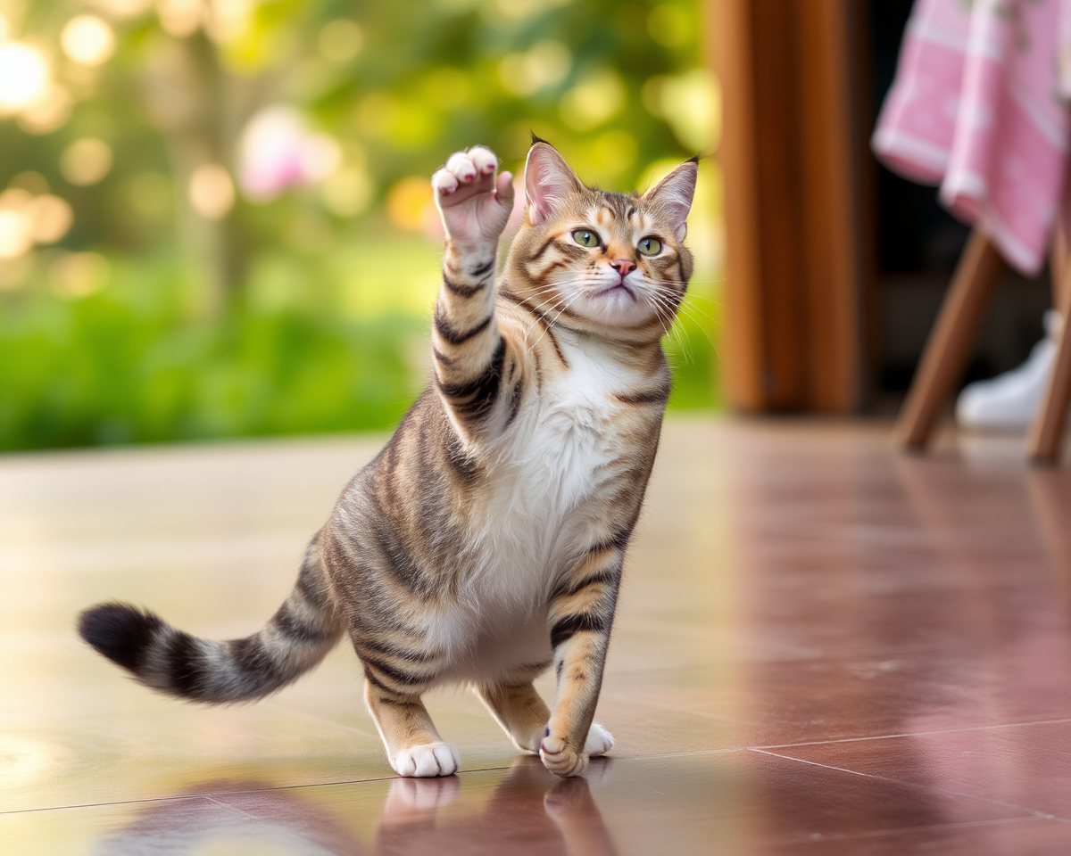 Cat Dancing Images in Harmony with Nature