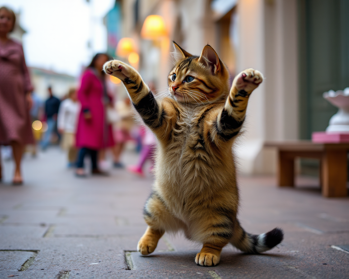 Dancing Cat Images Unleash Feline Joy