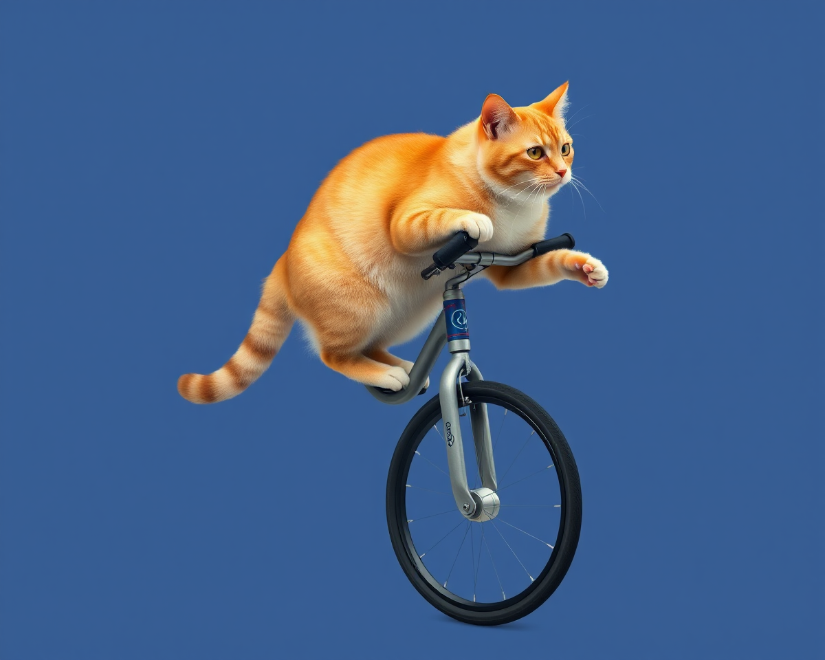 Unicycle Cat Image Generation Needed