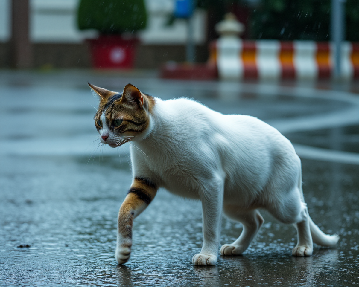 Images of Cats and Dogs Falling from the Sky