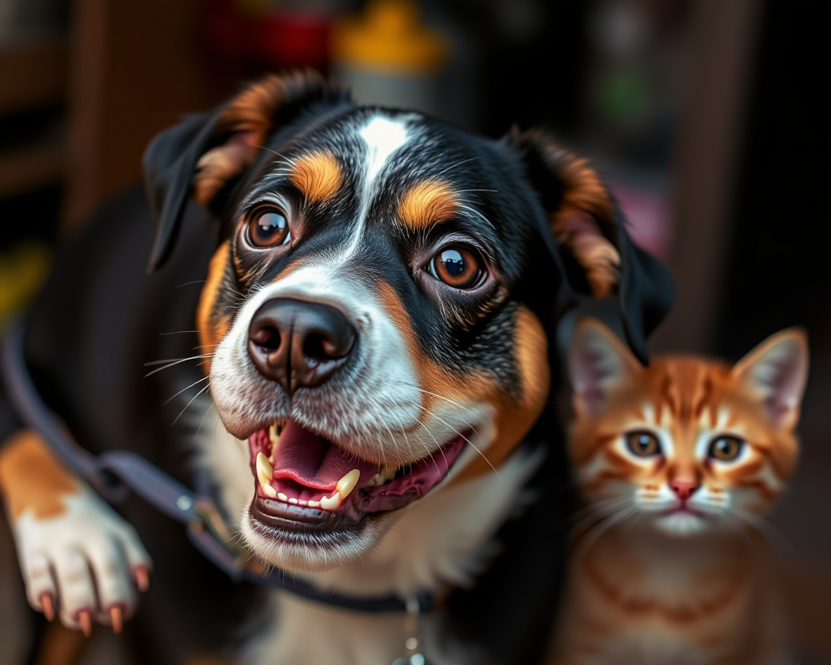 Funny Photos of Canine and Feline Companions