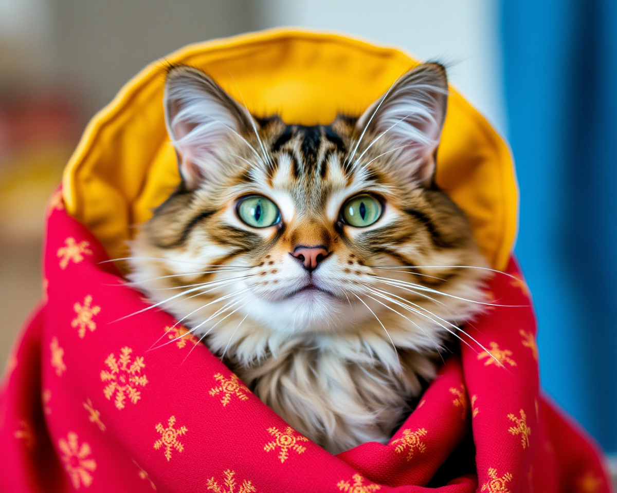 Feline Fashion Icon in a Hat Picture