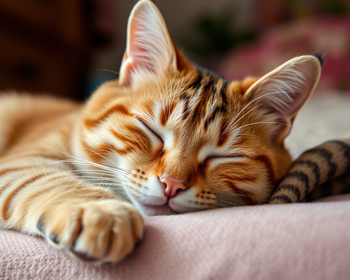 A Cat's Serene Picture of a Nap