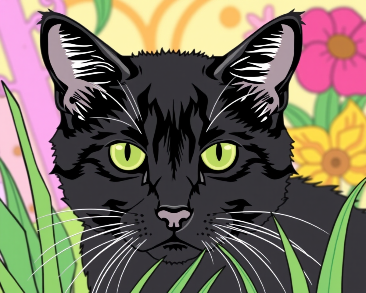 Black Cat Coloring Pictures to Print