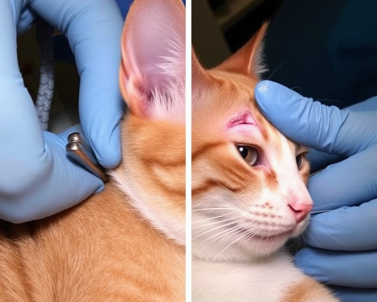 Pictures of Spay Incision Wound Healing Stages in Cats