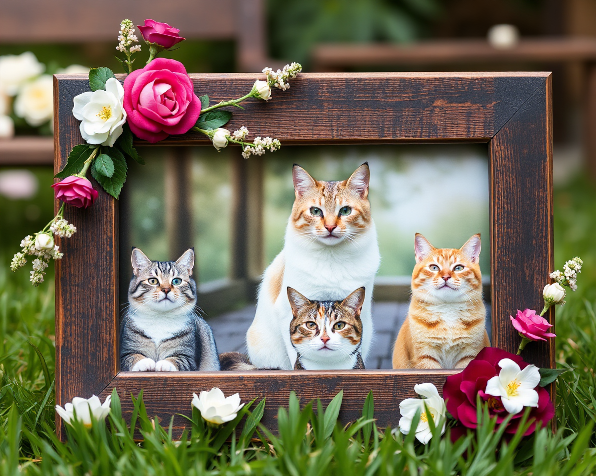 Cat Memorial Picture Frames for Cherished Memories