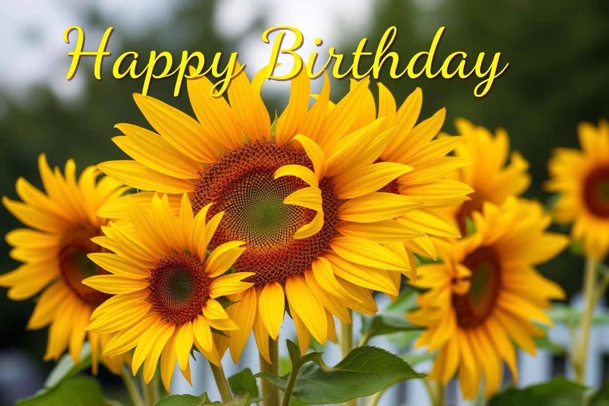 Happy Birthday Sunflower Images Again